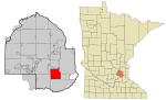 Hennepin County Minnesota Incorporated and Unincorporated areas Edina Highlighted